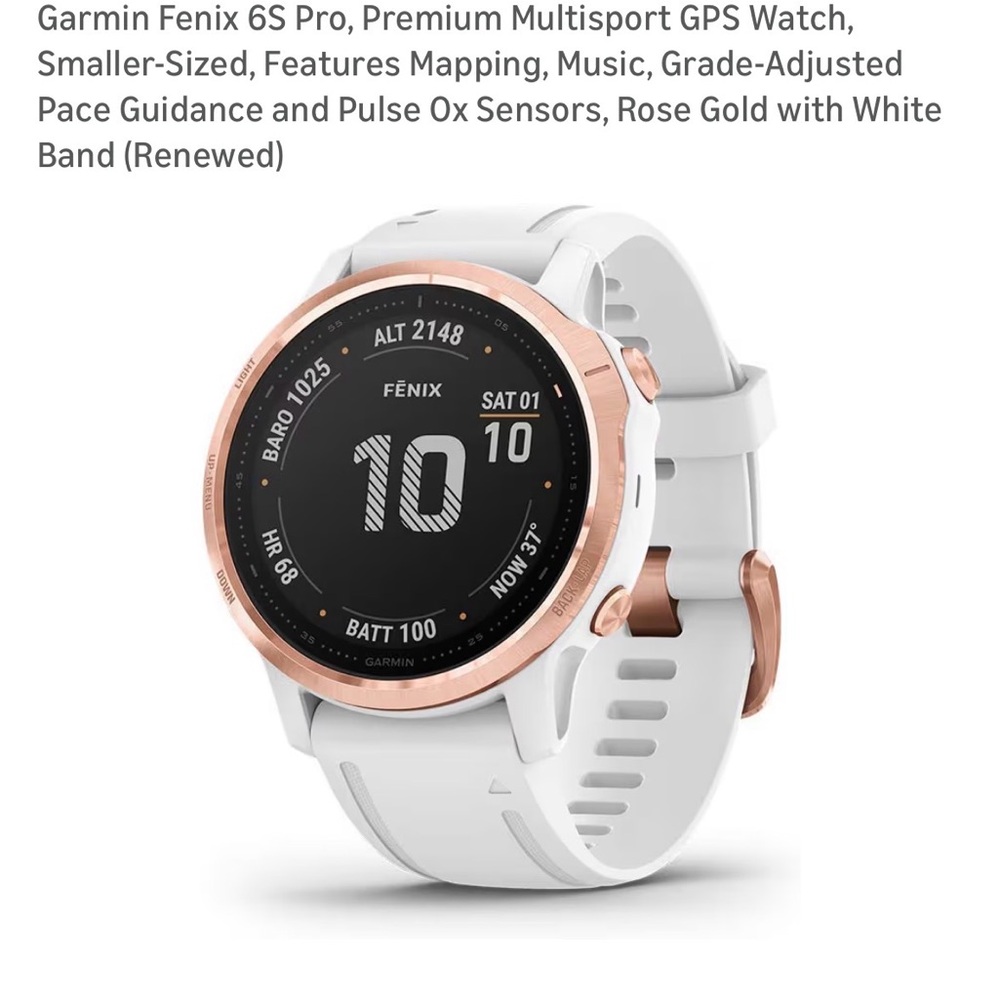 Garmin Fenix 6S Pro, Premium Multisport GPS Watch, Smaller-Sized - Picture 2 of 2